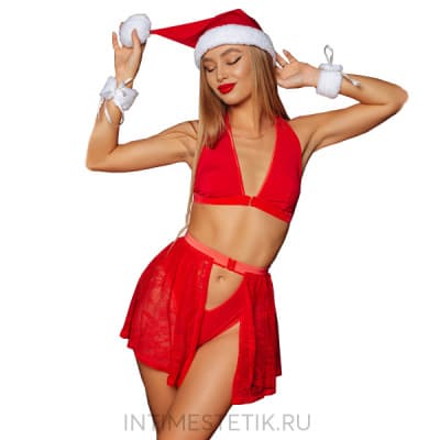 Эротический комплект Рождественский - Размер XS/S Эротический комплект Рождественский - Размер XS/S