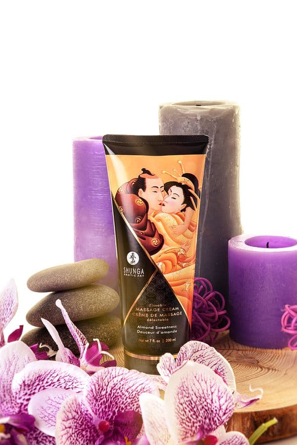 Съедобный массажный крем Shunga Massage Cream - Сладкий миндаль Съедобный массажный крем Shunga Massage Cream - Сладкий миндаль