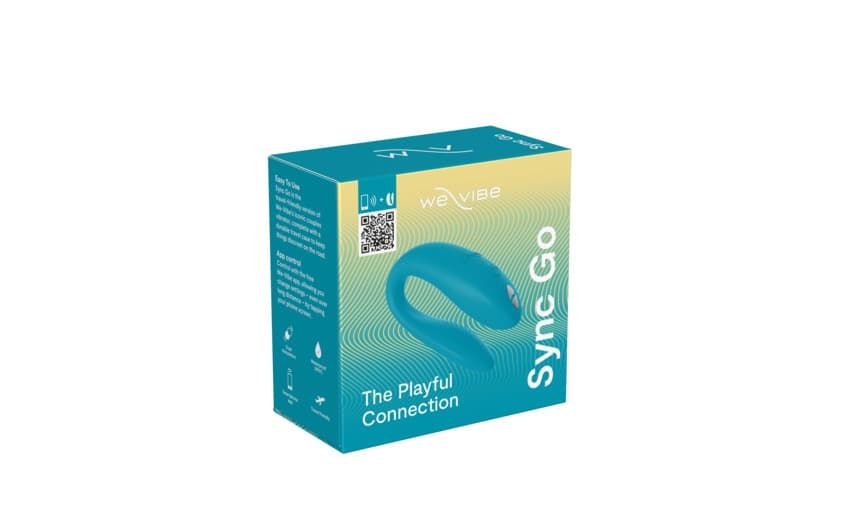 New! We-Vibe Sync Go - интерактивный вибратор для пар в кейсе для поездок - Морская волна New! We-Vibe Sync Go - интерактивный вибратор для пар в кейсе для поездок - Морская волна