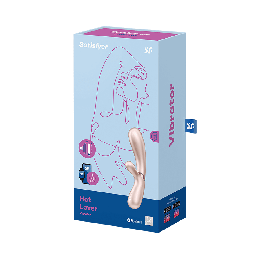 Satisfyer Hot Lover - вибратор с нагревом и мобильным приложением - Розовое золото