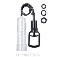 Вакуумная помпа для пениса TOYFA A-TOYS с массажной вставкой