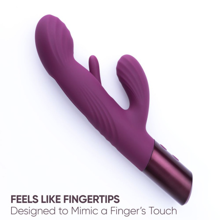 Selove Fluttery - женский вибратор-кролик с постукивающим язычком - Фиолетовый