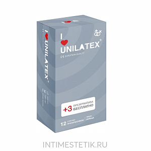 Презервативы ребристые Unilatex Ribbed, 12 шт.