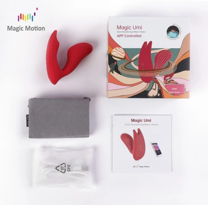 Смарт-вибратор MAGIC MOTION UMI - Красный