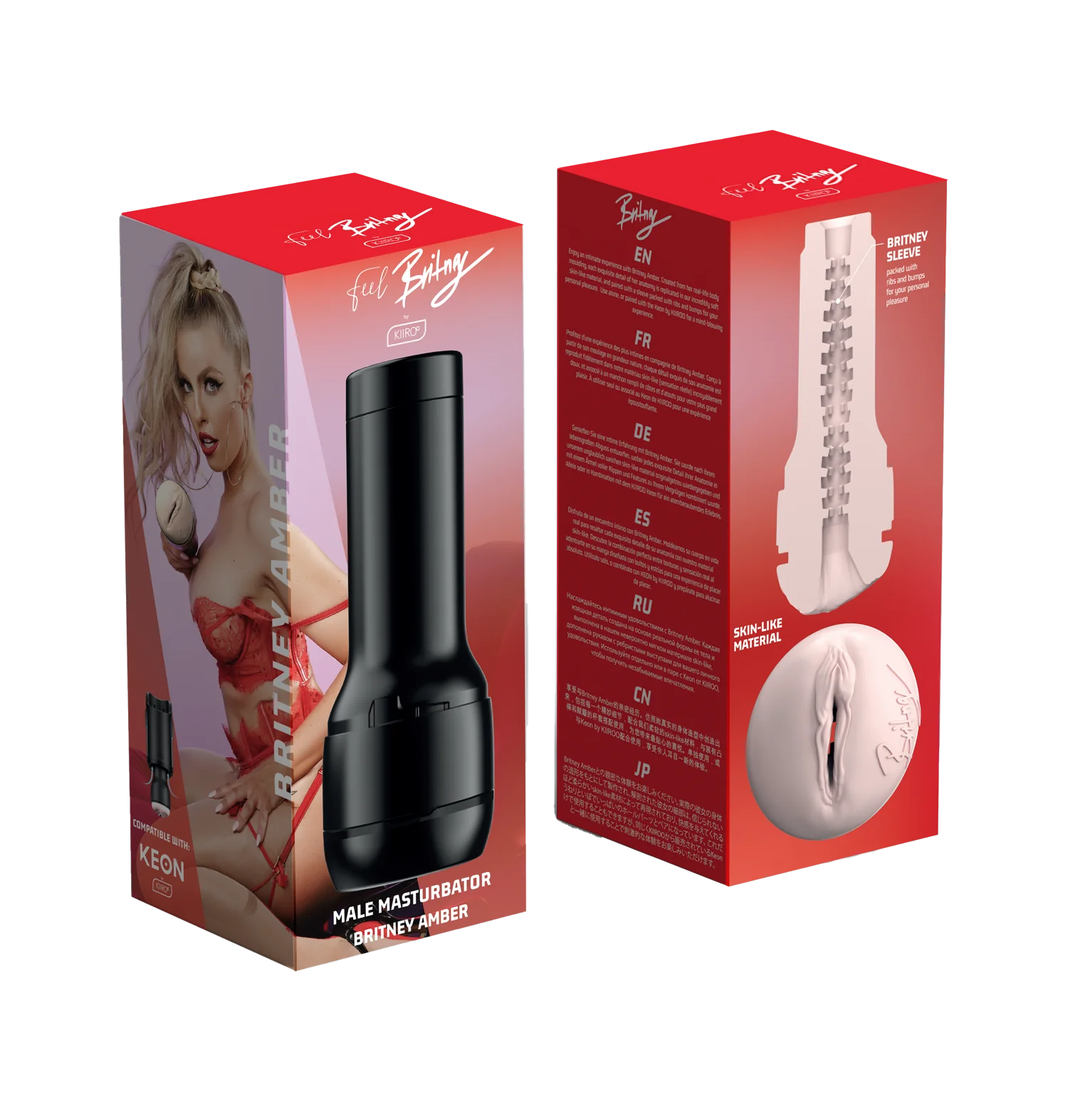 Набор KIIROO Feel Stars (мастурбатор на выбор) + Keon (интерактивная станция) - Britney Amber