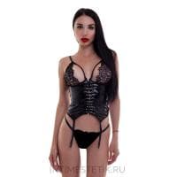 Комплект: корсет с кружевом + трусики Комплект: корсет с кружевом + трусики