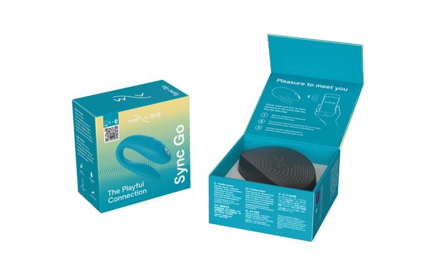 New! We-Vibe Sync Go - интерактивный вибратор для пар в кейсе для поездок - Морская волна New! We-Vibe Sync Go - интерактивный вибратор для пар в кейсе для поездок - Морская волна