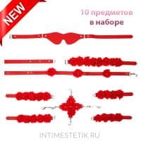 Набор бондажный NOTABU BDSM с декором из цветов Набор бондажный NOTABU BDSM с декором из цветов