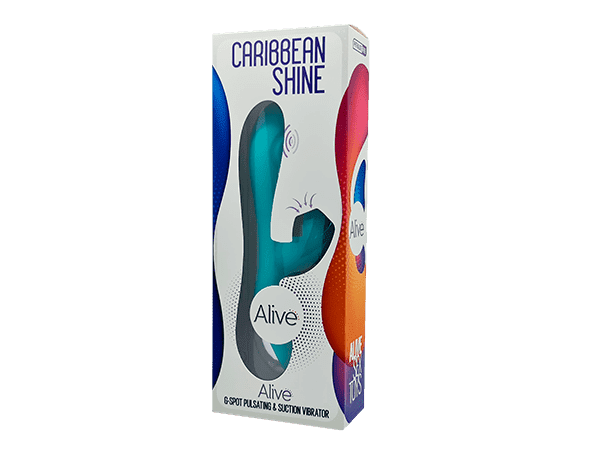 Caribbean Shine Alive - 3в1 - пульсатор, вибратор, вакуумный стимулятор - Бирюзовый Caribbean Shine Alive - 3в1 - пульсатор, вибратор, вакуумный стимулятор - Бирюзовый