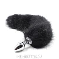 Маленькая анальная пробка с хвостом Crazy Handmade из искусственного меха (цвет в ассортименте) Маленькая анальная пробка с хвостом Crazy Handmade из искусственного меха (цвет в ассортименте)
