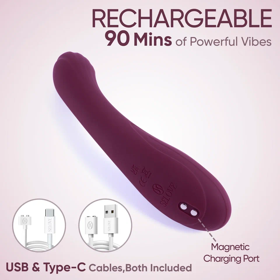 Selove CurveRush - женский вибратор для точки G - Винный