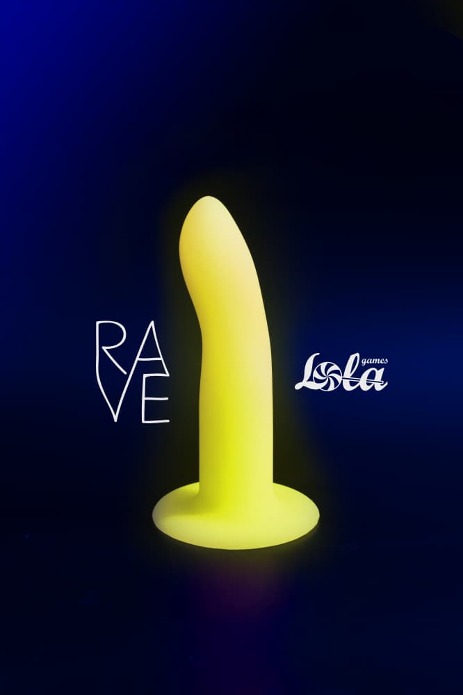 FLOW RAVE - светящийся в темноте дилдо на присоске - LIGHT KEEPER FLOW RAVE - светящийся в темноте дилдо на присоске - LIGHT KEEPER
