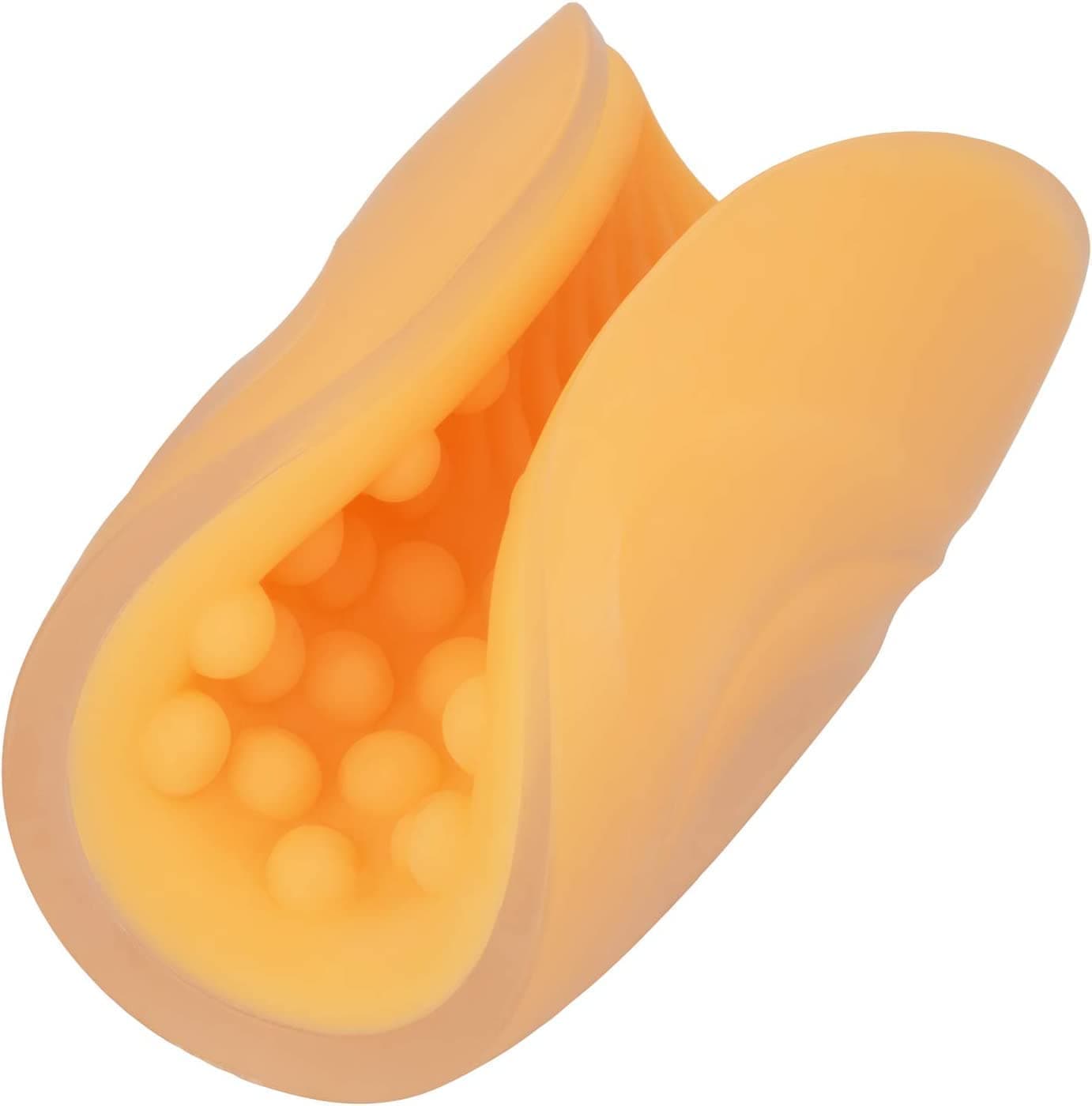 Рельефный массажер-мастурбатор THE GRIPPER - Желтый