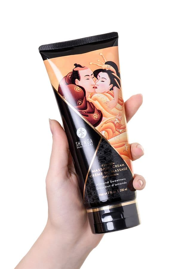 Съедобный массажный крем Shunga Massage Cream - Сладкий миндаль Съедобный массажный крем Shunga Massage Cream - Сладкий миндаль