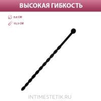 Гибкий уретральный плаг Sex Expert с рельефом (силикон)