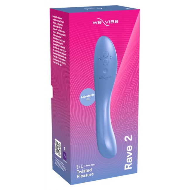 NEW! We-Vibe Rave 2 - смарт-вибратор для точки G - Голубой NEW! We-Vibe Rave 2 - смарт-вибратор для точки G - Голубой