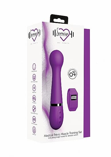 Массажер всего тела Kegel Wand Sexercise с режимом тренировки - Фиолетовый Массажер всего тела Kegel Wand Sexercise с режимом тренировки - Фиолетовый
