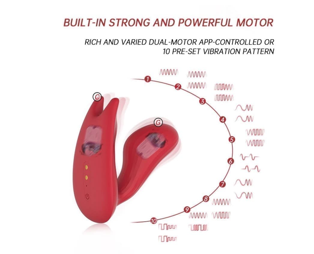 Смарт-вибратор MAGIC MOTION UMI - Красный