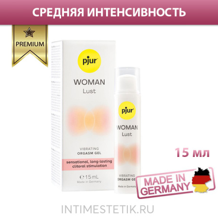 Pjur Woman Lust - жидкий вибратор (средняя интенсивность), 15 мл