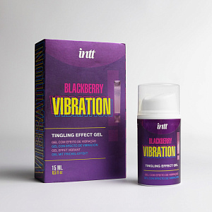 INTT Vibration! (Ежевика) - съедобный жидкий вибратор, 15 мл