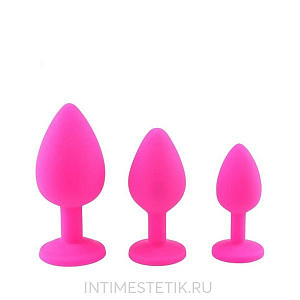 Большая силиконовая пробка со стразом