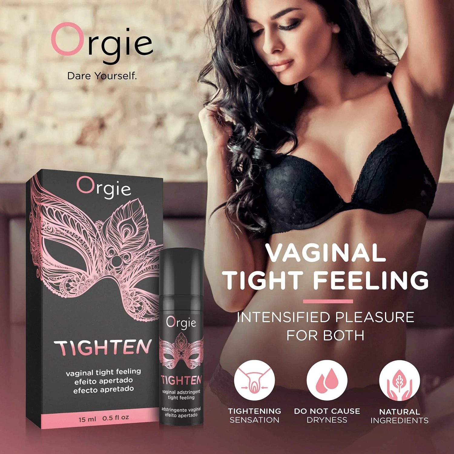 Orgie Tighten Gel - гель для сужения влагалища, 15 мл Orgie Tighten Gel - гель для сужения влагалища, 15 мл