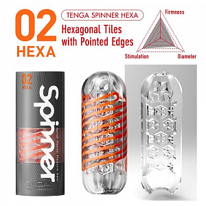 Мастурбатор TENGA SPINNER Hexa