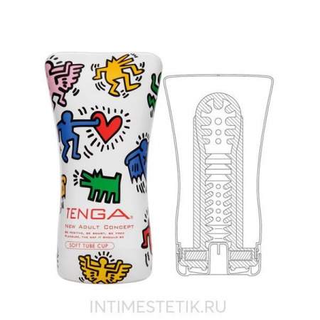 Мастурбатор Tenga&Keith Haring Soft Tube Мастурбатор Tenga&Keith Haring Soft Tube