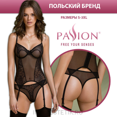 Комплект эротического белья с корсетом Selaginella Corset Passion Lingerie Комплект эротического белья с корсетом Selaginella Corset Passion Lingerie
