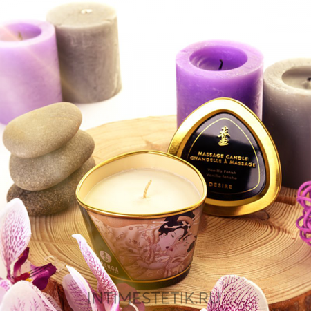 Массажное арома-масло Shunga Vanilla Fetish, 170 мл