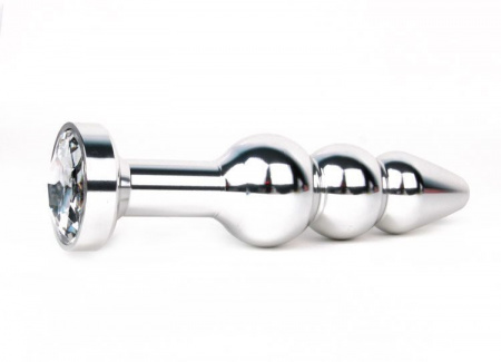 Тройная металлическая пробка с кристаллом