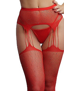 Чулки Suspender Rhinestone Pantyhose со стразами Чулки Suspender Rhinestone Pantyhose со стразами