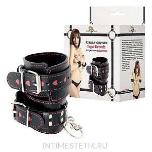 Наручники декорированные сердцами Джага-Джага Наручники декорированные сердцами Джага-Джага