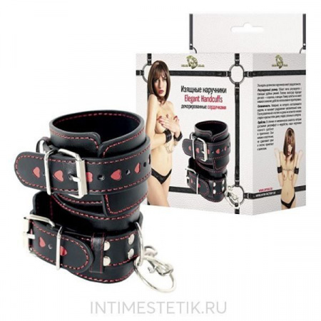 Наручники декорированные сердцами Джага-Джага Наручники декорированные сердцами Джага-Джага