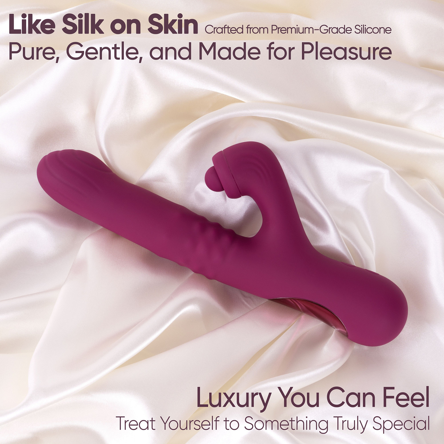 Selove ComePlay - вибратор-кролик поглаживанием точки G, шариками и пульсацией на клиторе