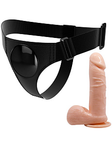 Набор Harness Briefs Pretty Love - универсальные трусики и фаллоимитатор