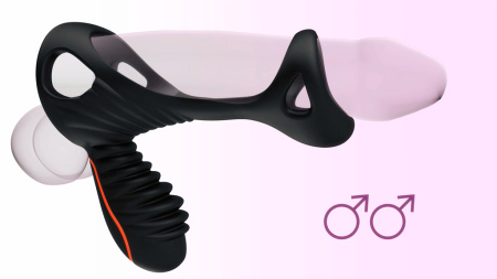 Gladiator + LRS эрекционная вибронасадка-кольцо с пультом управления