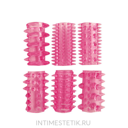 Набор насадок на член или пальцы EROWOMAN-EROMAN, 6 шт.