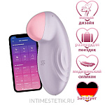 Мини-вибратор Satisfyer Tropical Tip с мобильным приложением - Сиреневый