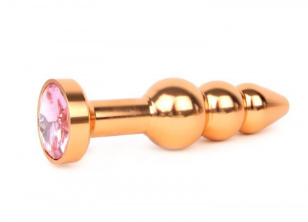 Тройная металлическая пробка с кристаллом