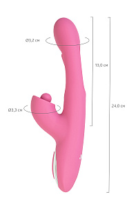 JOS Monti - вибратор-кролик со стимулирующим шариком и постукиванием