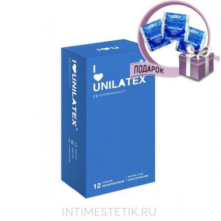 Презервативы Unilatex Natural Plain, 12 шт