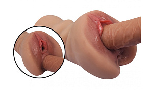 Мастурбатор Devi 2 в 1 (анус + вагина)