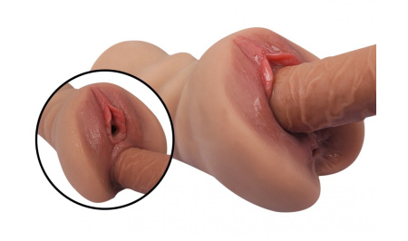 Мастурбатор Devi 2 в 1 (анус + вагина)