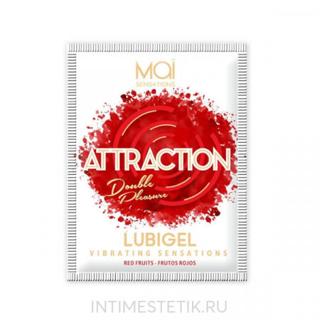 Жидкий вибратор Attraction RED FRUITS, 5 мл