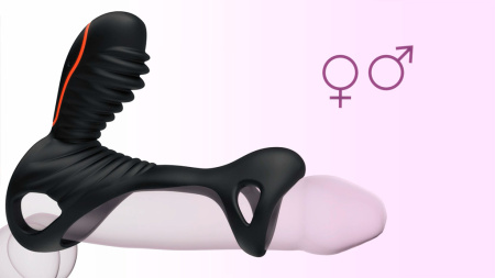 Gladiator + LRS эрекционная вибронасадка-кольцо с пультом управления