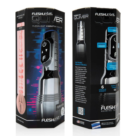 Fleshlight Pink Quiver - мастурбатор-вагина с вибрацией и нагревом