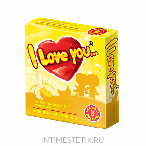 Презервативы "I LOVE YOU" № 3 Презервативы "I LOVE YOU" № 3