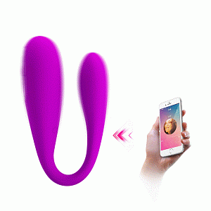 Вибратор для пар Pretty Love August c мобильным управлением