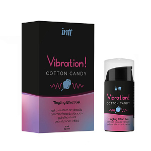 INTT Vibration! (Сахарная вата) - съедобный жидкий вибратор, 15 мл INTT Vibration! (Сахарная вата) - съедобный жидкий вибратор, 15 мл